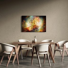 Abstraktný obraz stromu (90x60 cm)