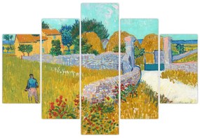 Obraz - Vincent van Gogh, Farmhouse in Provence, reprodukcia (150x105 cm)