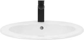 Rea Dalia, zapustené umývadlo 50,5x45x18 cm, biela lesklá, REA-U4122