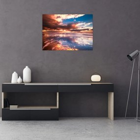 Obraz - Večerná pláž (70x50 cm)