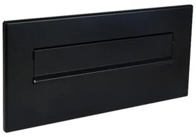 DOLS ČD-4 RAL9005 - čelná doska poštovej schránky na zamurovanie, bez menovky, čierna