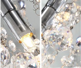 Toolight - Krištáľová stropná lampa Glamour 3xG9 APP403-C, chrómová, OSW-00550