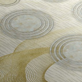 Obraz - Abstrakcia, mramorové kruhy (120x50 cm)
