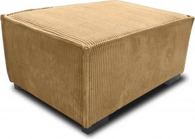 Kreslo s taburetom SMART SET, horčicová