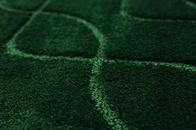 Kúpeľňový koberček Ivona fľaškovo zelený, línie