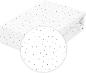 Babymatex Bavlnené prestieradlo do postieľky 60x120 cm - Hviezdy