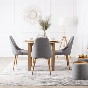 Čalouněná jídelní židle TORINO šedá