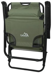 Skladacie polohovateľné kreslo zelená/čierna