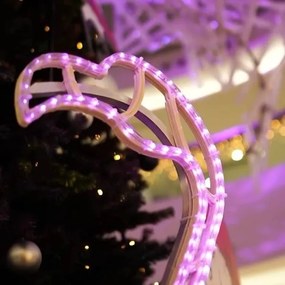 DECOLED LED hadica 50 m, ružová, 1500 diód