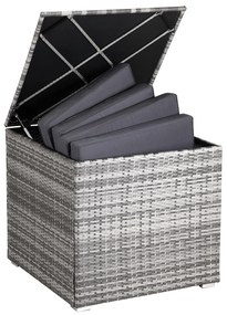 InternetovaZahrada Úložný box 75x75x70 cm - šedý