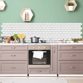 Samolepiace PVC panely 3D panely PCVS06, rozmer 30 x 30 cm, obklad biely, IMPOL TRADE