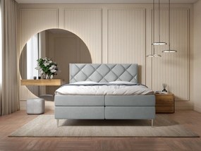 Kontinentálna posteľ Nirano, Dostupné poťahy: Verita 98, Farby nožičiek: zlatá, Rozmer postele: 160x200
