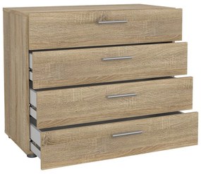 Komoda v dubovom dekore Tvilum Pepe, 80 x 68 cm