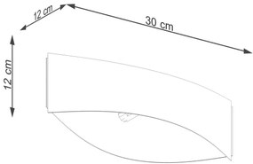 Sollux SL.1189 - Nástenné svietidlo TONI 1xG9/8W/230V čierne
