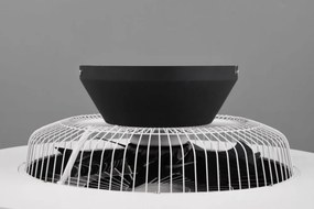 TRIO R62672132 HALMSTAD stropné svietidlo s ventilátorom LED D593mm 40W/3000lm 3000-6500K matná čierna, stmievateľné, diaľkový ovládač
