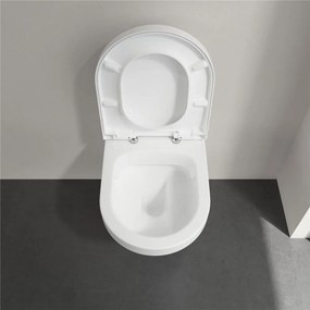 VILLEROY &amp; BOCH Architectura závesné WC s hlbokým splachovaním bez vnútorného okraja, 370 x 530 mm, biela alpská, 4694R001