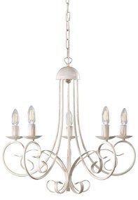 ONLI - Luster na reťazi POMPEI 5xE14/6W/320V krémová