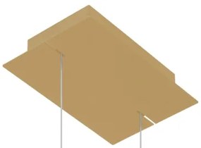 Thoro TH.175 - LED Luster na lanku RIO LED/50W/230V CRI90 3000K pr. 78 cm zlatá