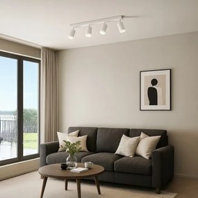 Bodové svietidlo PIPE 4xGU10/10W/230V biele