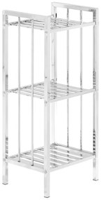 Kúpeľňový regál v striebornej farbe 33x73 cm – Premier Housewares