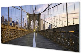 Obraz na akrylátovom skle Stĺpec most slnko 100x50 cm