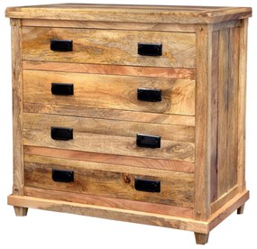 furniture-nabytek.cz - Zásuvková komoda z masívneho dreva mango 90x45x90