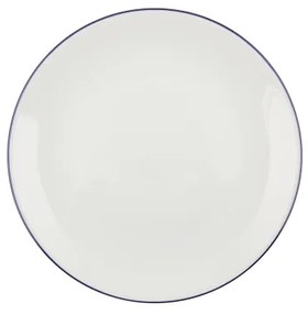 Jedálenská súprava 24 ks biela/modrá/porcelán