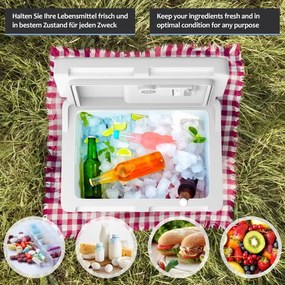 Jago Elektrický chladiaci box 2 v 1, 40 l, červená