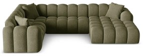 Zelená ženilková rohová pohovka (ľavý roh/do tvaru "U") Treno – Cosmopolitan Design
