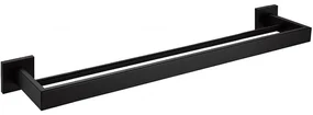 Rea Erlo 02, 2-radový vešiak na uteráky 60cm 332919, čierna matná, REA-06908