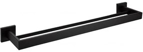 Rea Erlo 02, 2-radový vešiak na uteráky 60cm 332919, čierna matná, REA-06908