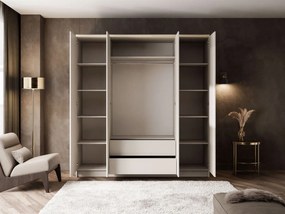 ŠATNÍKOVÁ SKRIŇA NESSIE KAŠMÍR 4D PUSH + ZRKADLÁ