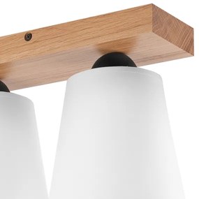 Prisadený luster LULA 2xE27/60W/230V dub