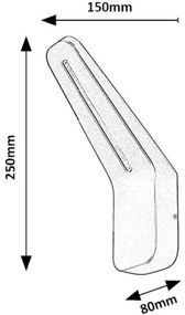 Rabalux 77051 - LED Vonkajšie nástenné svietidlo OGNON LED/8W/230V IP54