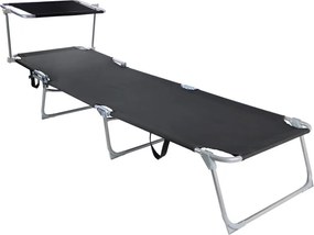 Set 2ks relaxačných lehátok s nastaviteľnou strieškou SEBASTIAN