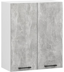 Horná kuchynská skrinka OLIWIA W60 H720 biela / betón