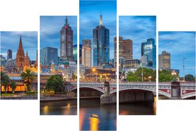 Obraz mesta Melbourne (150x105 cm)