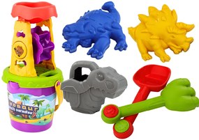 LEAN TOYS Sada do piesku s mlynom – Dinosaurus