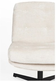 Krémové otočné kreslo Kai – White Label