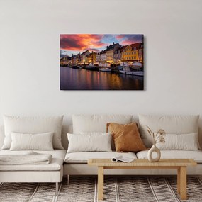 Obraz - Nyhavn, Kodaň (90x60 cm)
