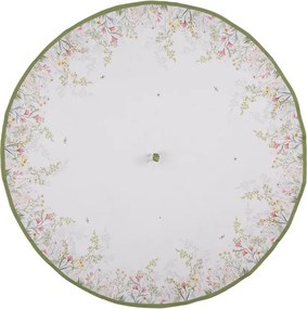 Bavlnená okrúhla utierka s lúčnymi kvetmi Wildflower Fields - Ø 80 cm