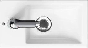 Cersanit S801-569 - Závesná kúpeľňová skrinka s umývadlom MILLE 40x22 cm čierna