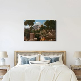 Obraz - Nicolas Poussin, Landscape with Saint John on Patmos, reprodukcia (90x60 cm)