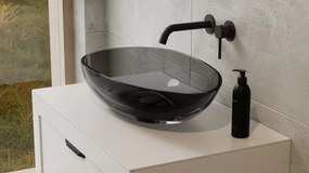 Besco Doskové umývadlo zo syntetickej živice Neya 60x35 cm Carbon Grey s výpusťou Click-Clack BESCO-Typ výpuste: Click-Clack bez prepadu, čierna matná