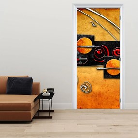 Fototapeta na dvere - Abstraktné planéty (95x205cm)