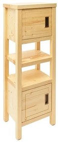 Kúpeľňová skrinka vysoká Naturel Country 40x130x30 cm prírodná COUNTRYV40LPNA, 1 ks