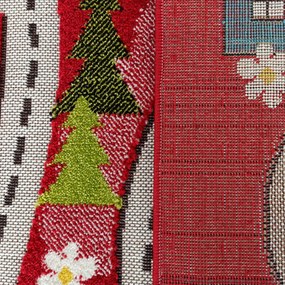 DY Farebný detský koberec 02 červený Rozmer: 100x150 cm