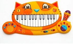 B-Toys - Detské piano s mikrofónom Kočka 4xAA