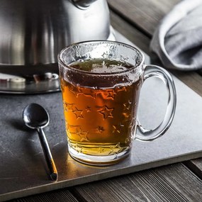 Altom Súprava 6 sklenených hrnčekov Star 300 ml