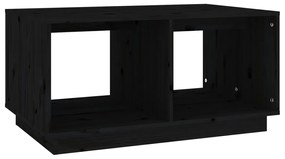 vidaXL Konferenčný stolík čierny 80x50x40 cm borovicový masív
